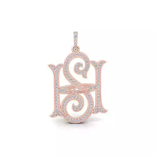 SH Pendent 3d Model and Render STL