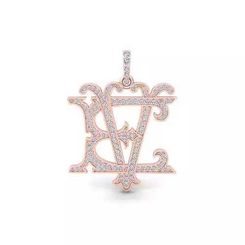 EV  Monogram Pendent 3d Model and Render
