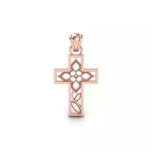 Cross Pendent 3d Model and Render STL
