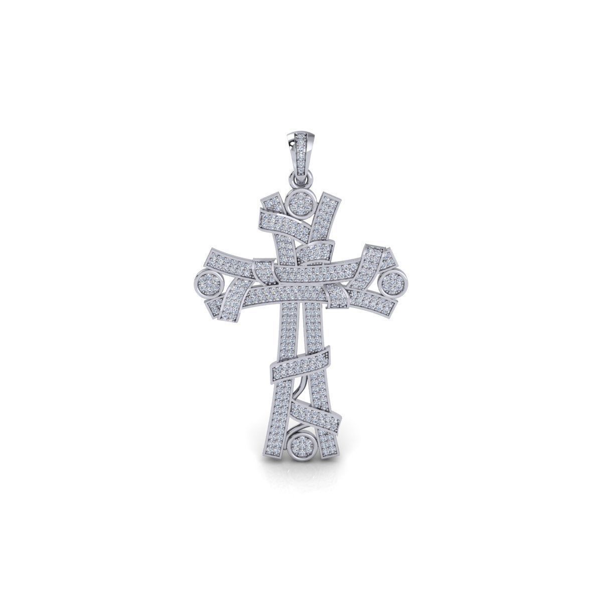 Big Cross Pendent 3d Model and Render STL 3D print model_2