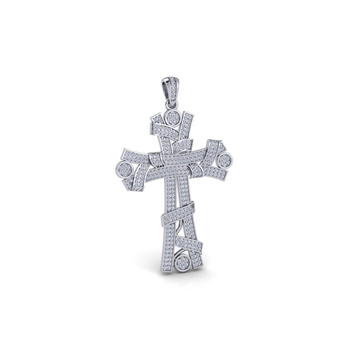 Big Cross Pendent 3d Model and Render STL 3D print model_5