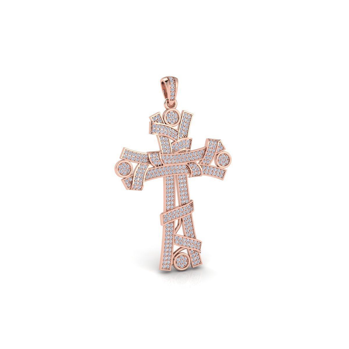 Big Cross Pendent 3d Model and Render STL 3D print model_4