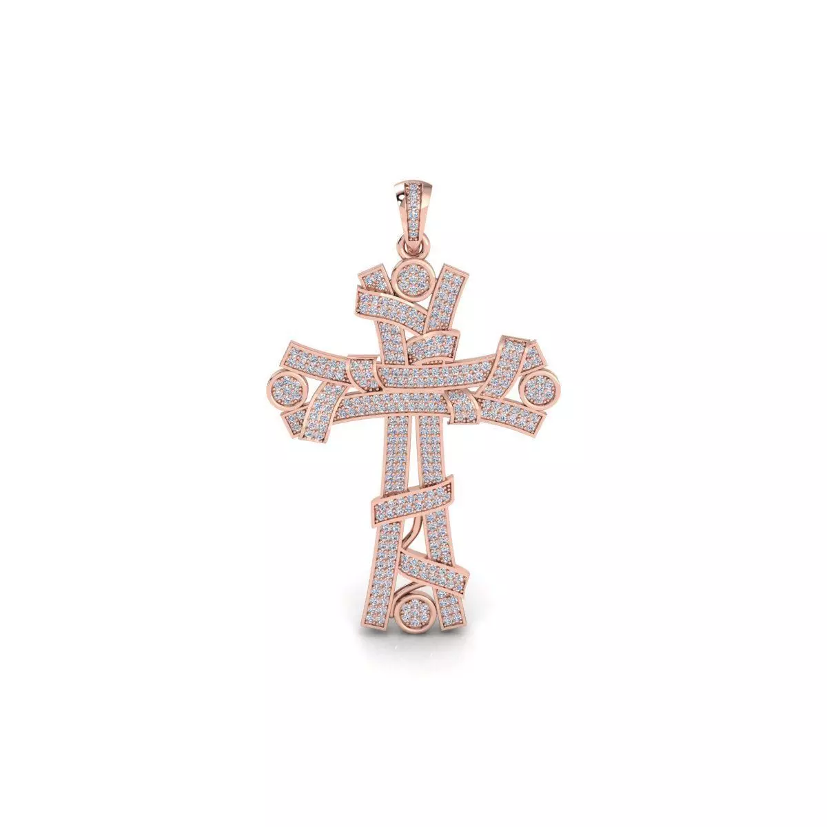 Big Cross Pendent 3d Model and Render STL 3D print model_0
