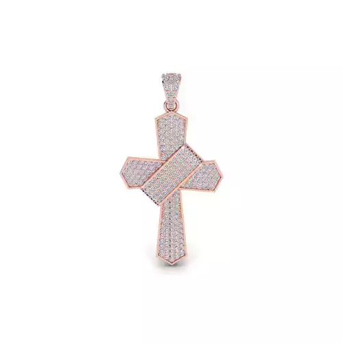 Cross Pendent 3d Model and Render STL