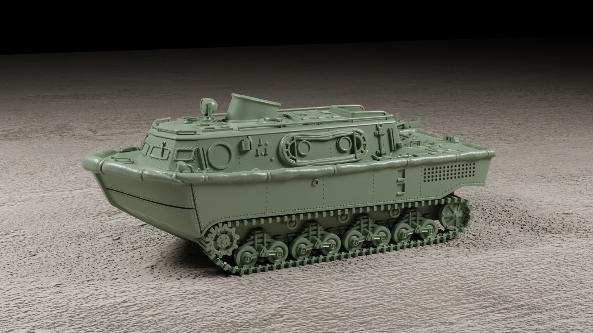 Landwasserschlepper 3D print model_1