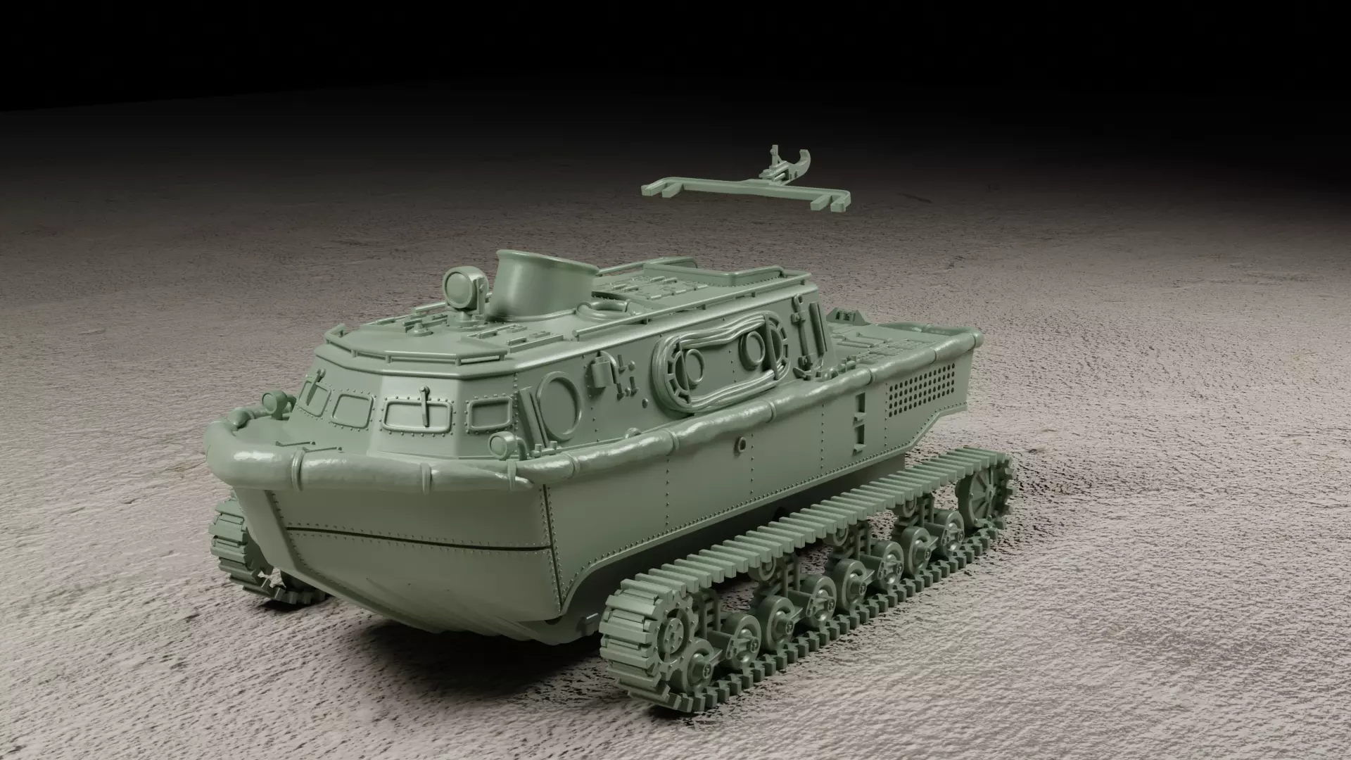 Landwasserschlepper 3D print model_0