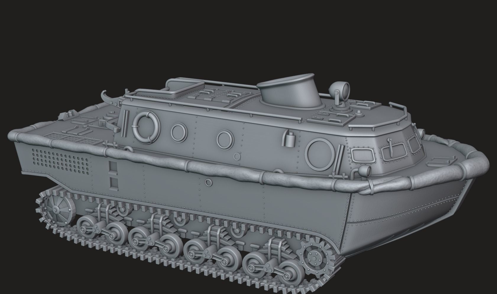 Landwasserschlepper 3D print model_6