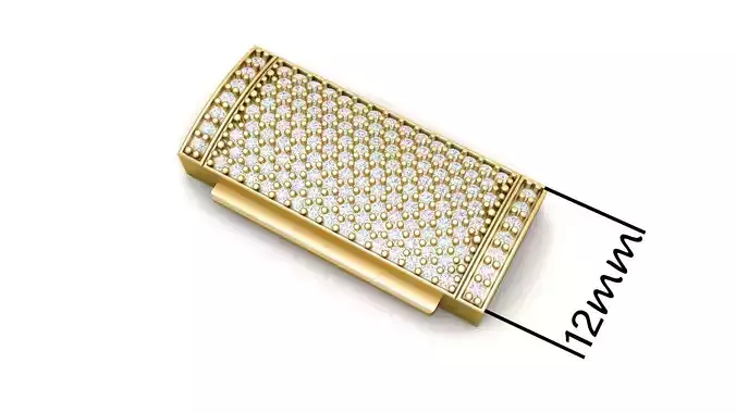 12mm Diamond Lock Box Type 2 for Jewelry 3D print model