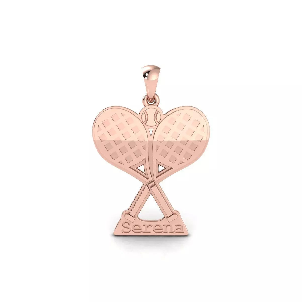 Tennis Ball Bat Pendent 3d Model and Render 3D print model_0