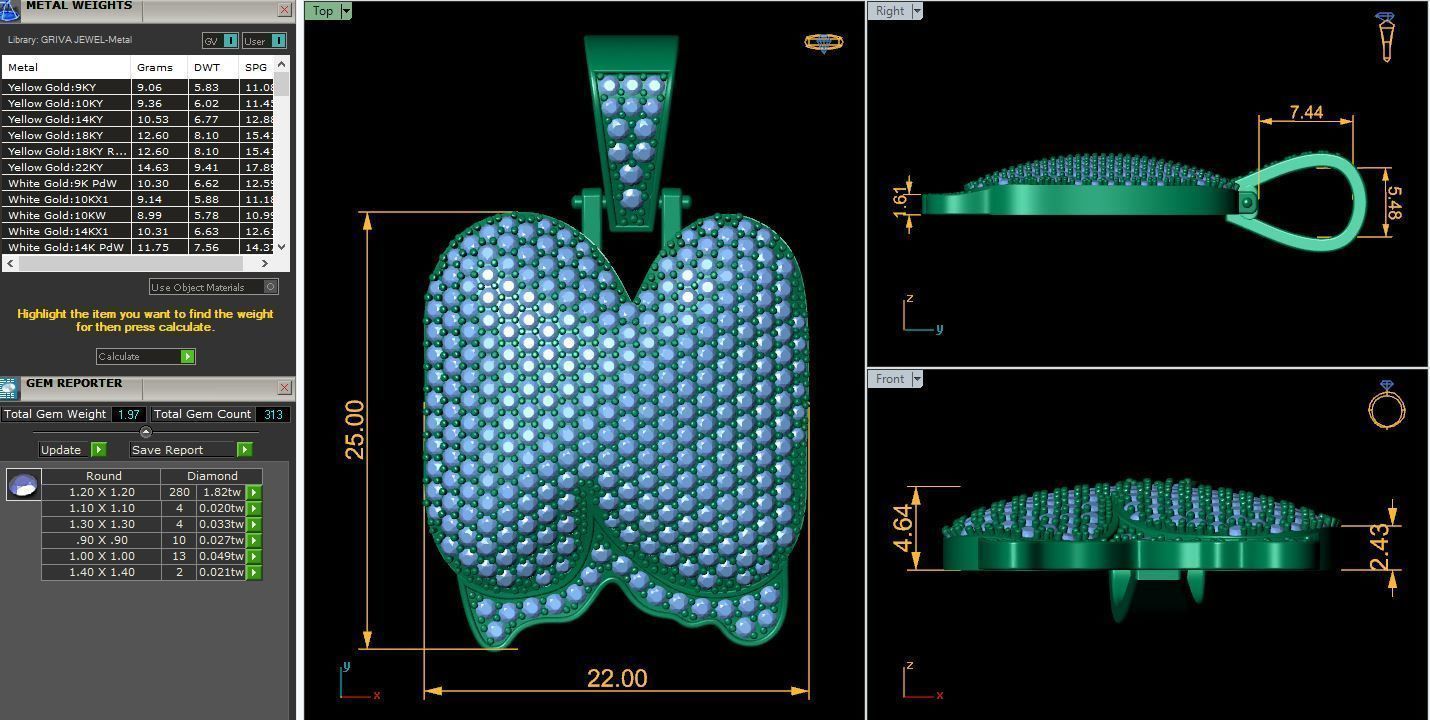 Latter N Pendent 3d Model And Render STL 3D print model_8