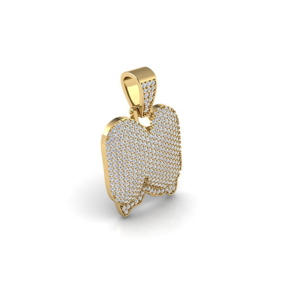 Latter N Pendent 3d Model And Render STL 3D print model_3