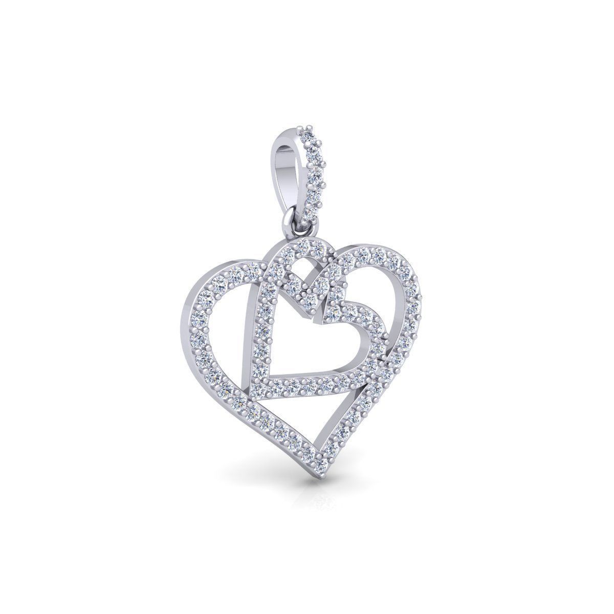 Heart Pendent 3d Model And Render STL 3D print model_5