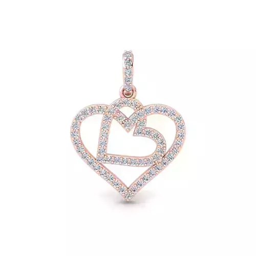 Heart Pendent 3d Model And Render STL