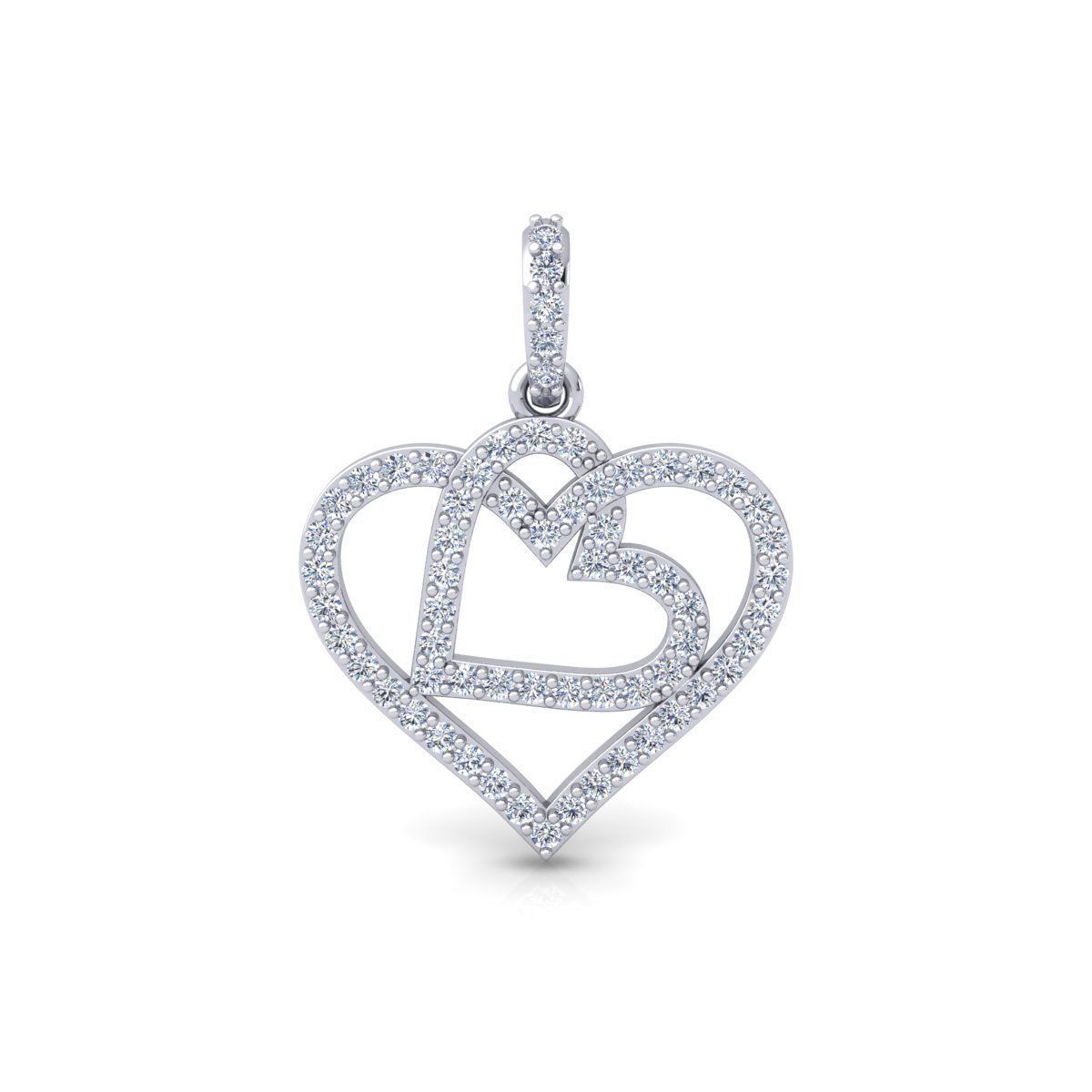 Heart Pendent 3d Model And Render STL 3D print model_2