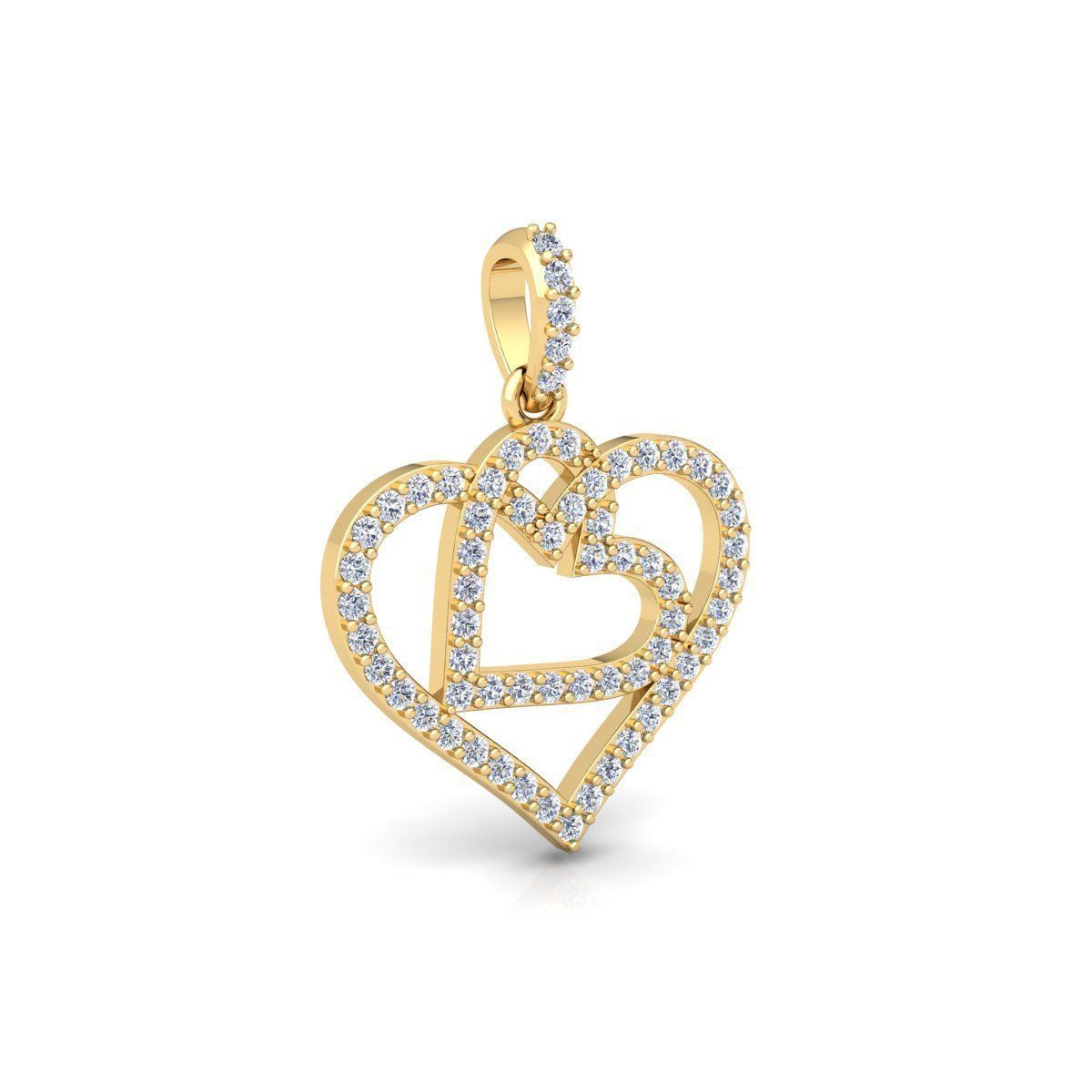 Heart Pendent 3d Model And Render STL 3D print model_3