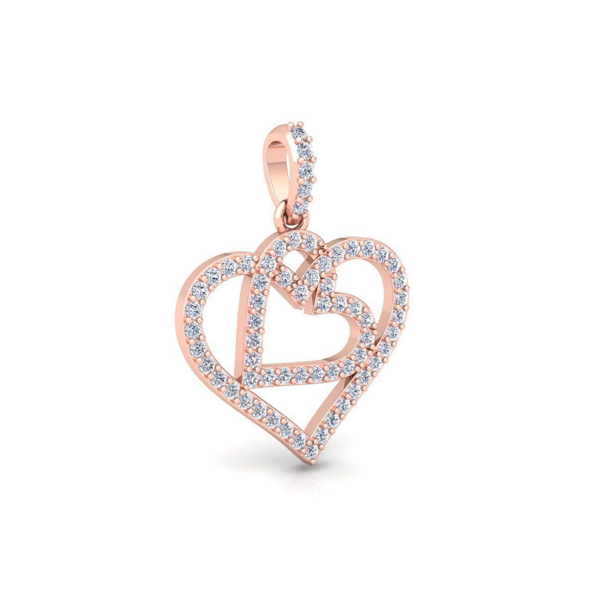 Heart Pendent 3d Model And Render STL 3D print model_4