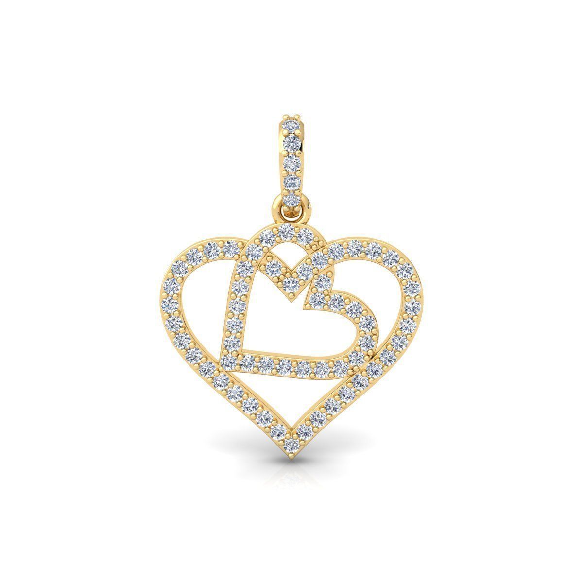 Heart Pendent 3d Model And Render STL 3D print model_1