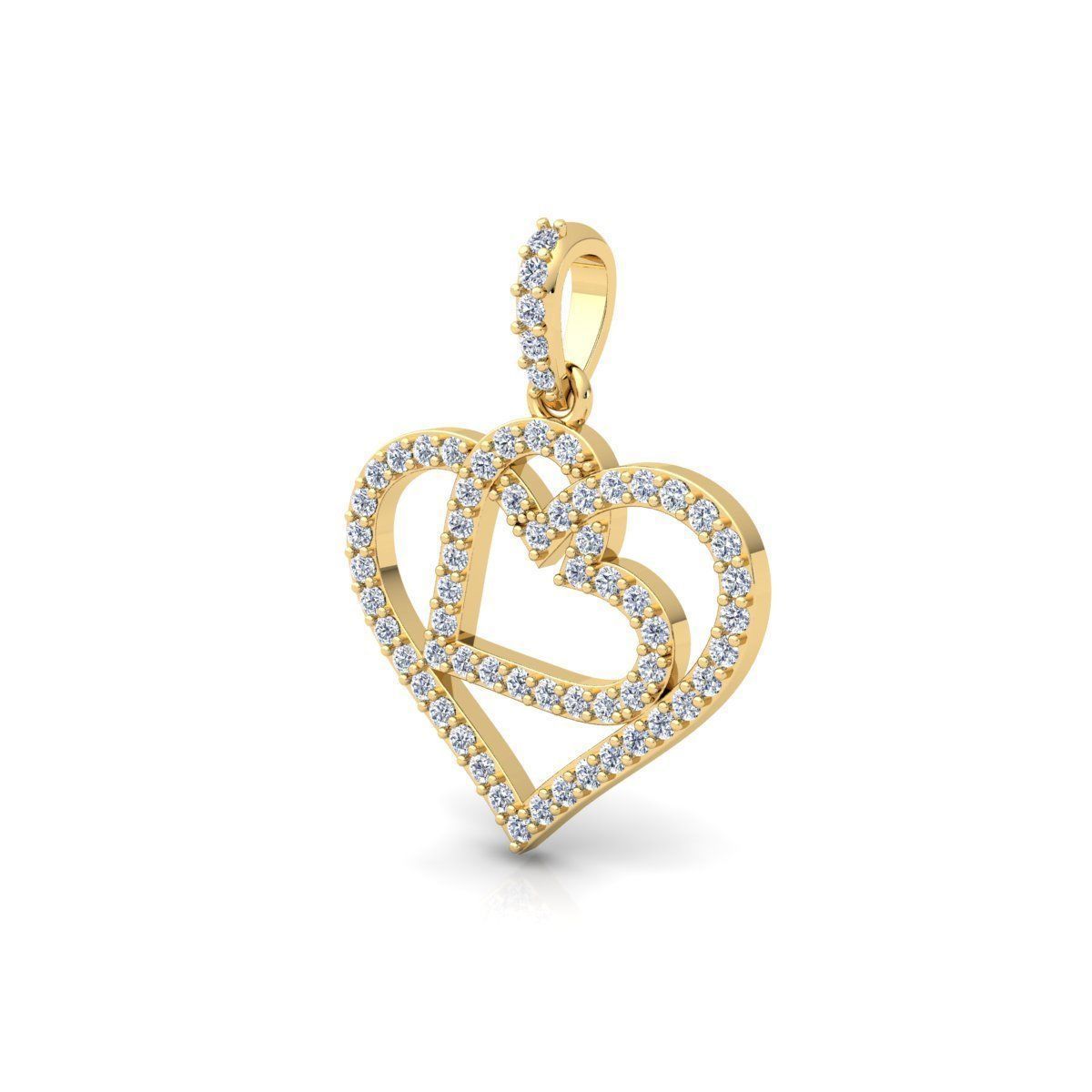 Heart Pendent 3d Model And Render STL 3D print model_6