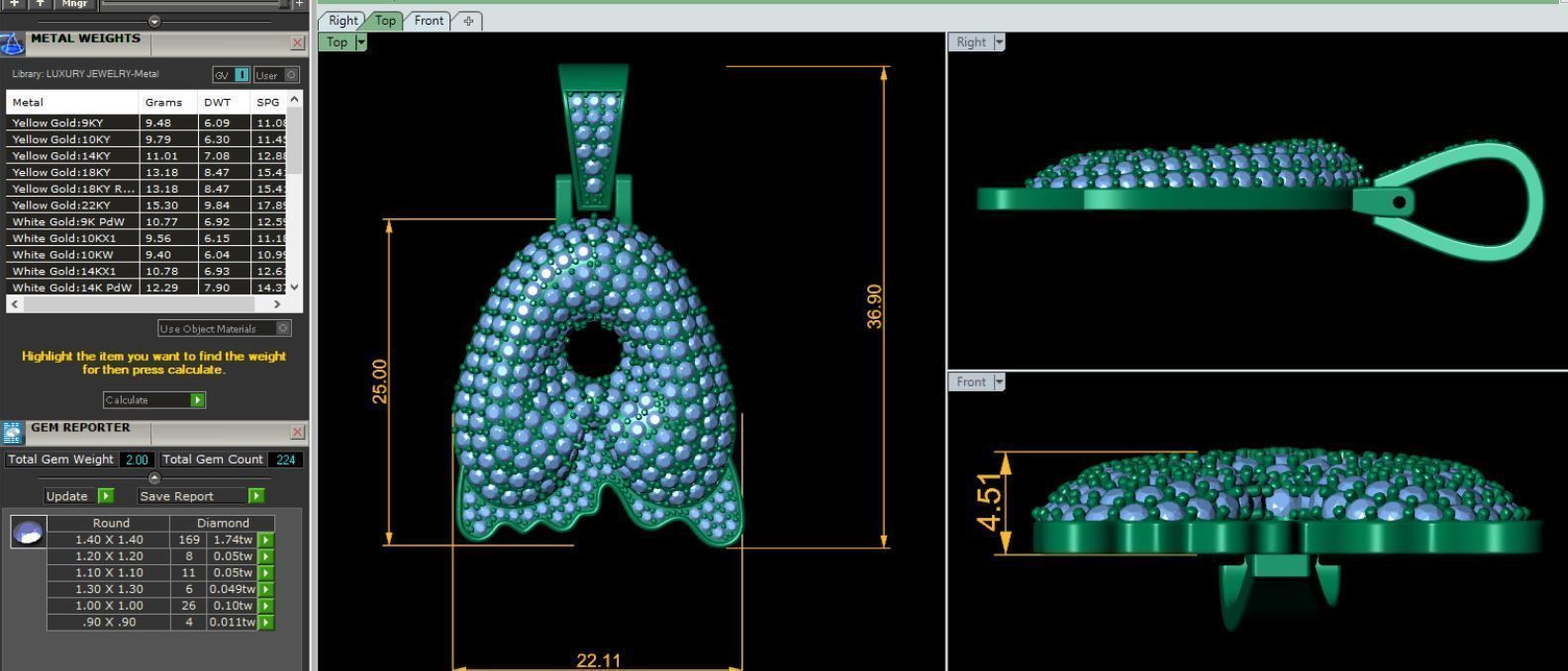 Latter A Pendent 3d Model and Render 3D print model_9