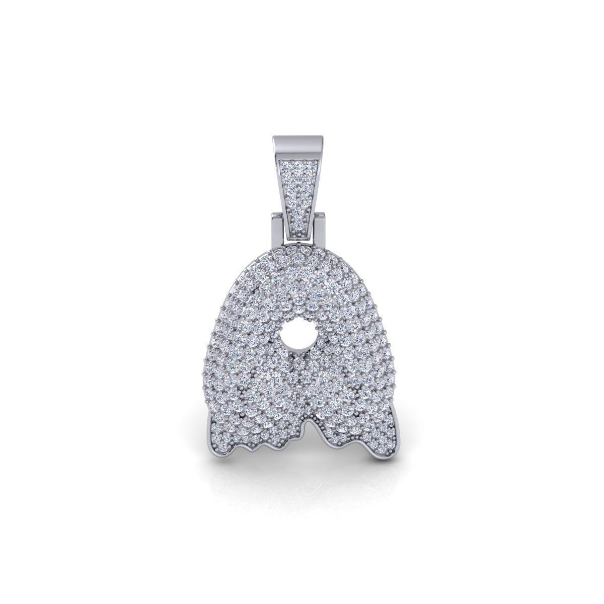 Latter A Pendent 3d Model and Render 3D print model_2