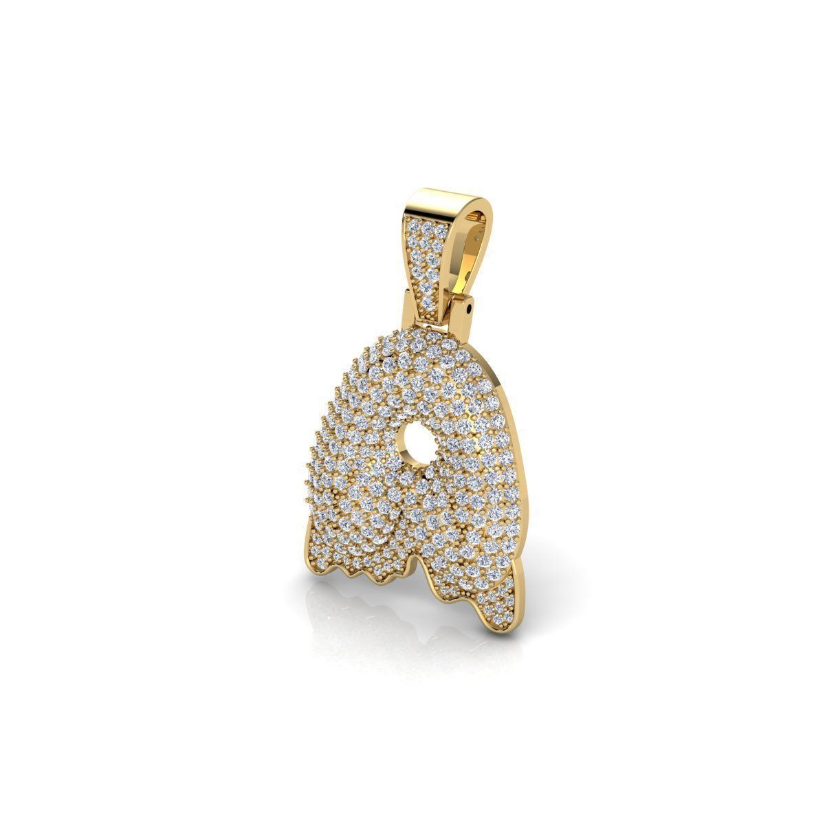 Latter A Pendent 3d Model and Render 3D print model_6