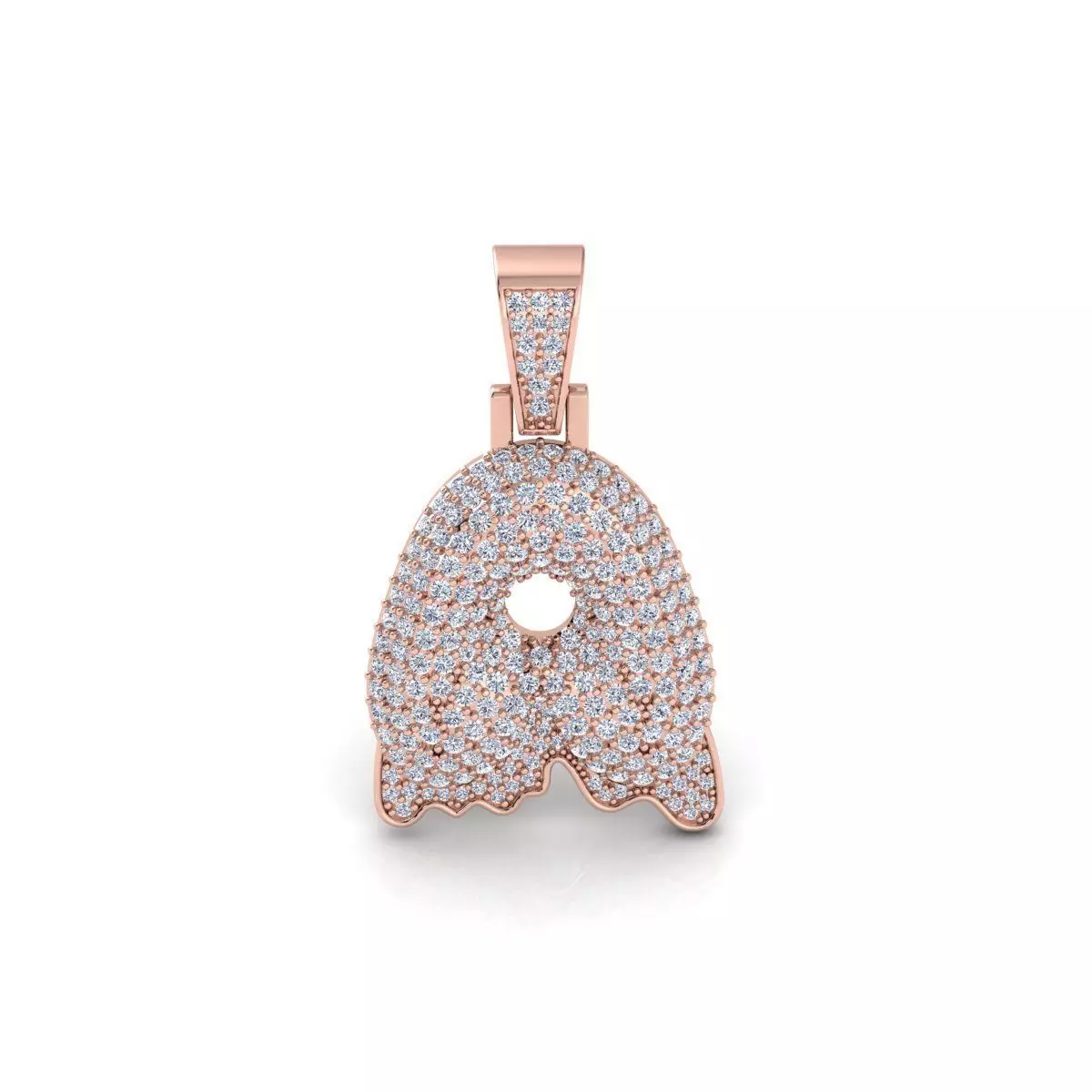 Latter A Pendent 3d Model and Render 3D print model_0