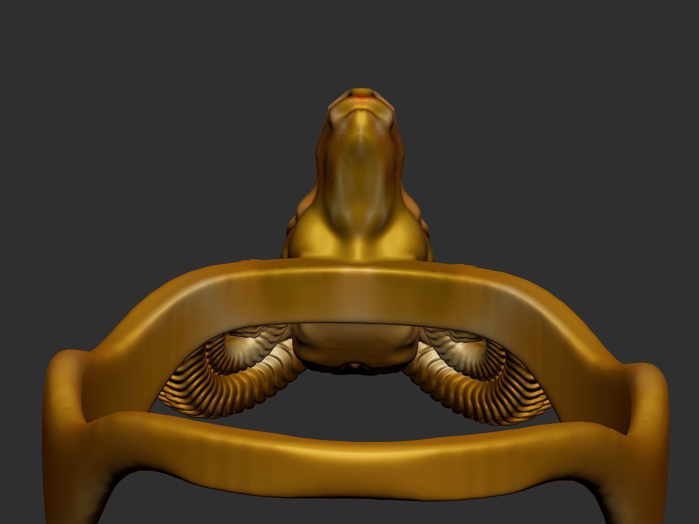 Ram Head Ring 3d Model 3D print model_13