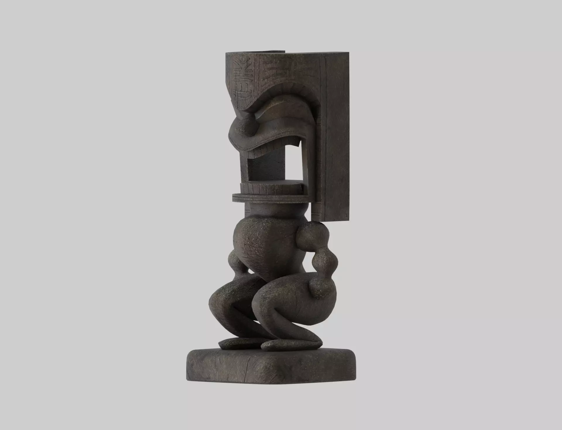 Tiki Statue 3D model_0