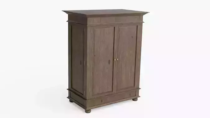 Classic Birch and Oak Wardrobes 3D