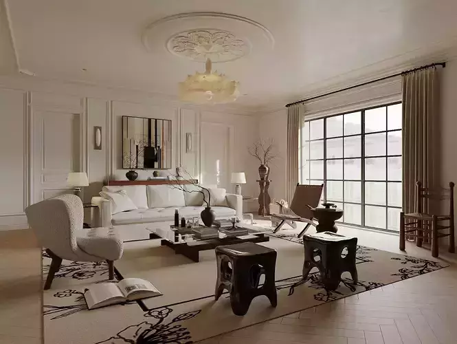 French moderate style minimalist