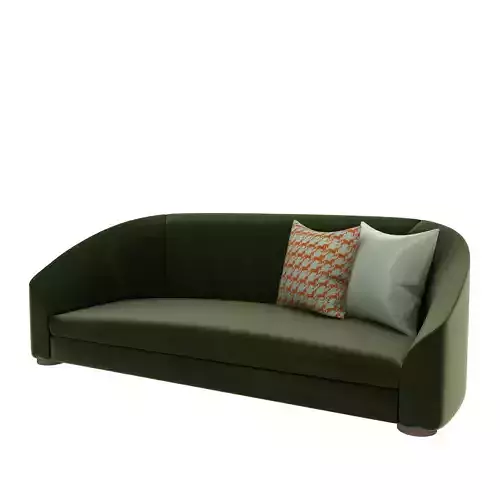 Sofa green velvet