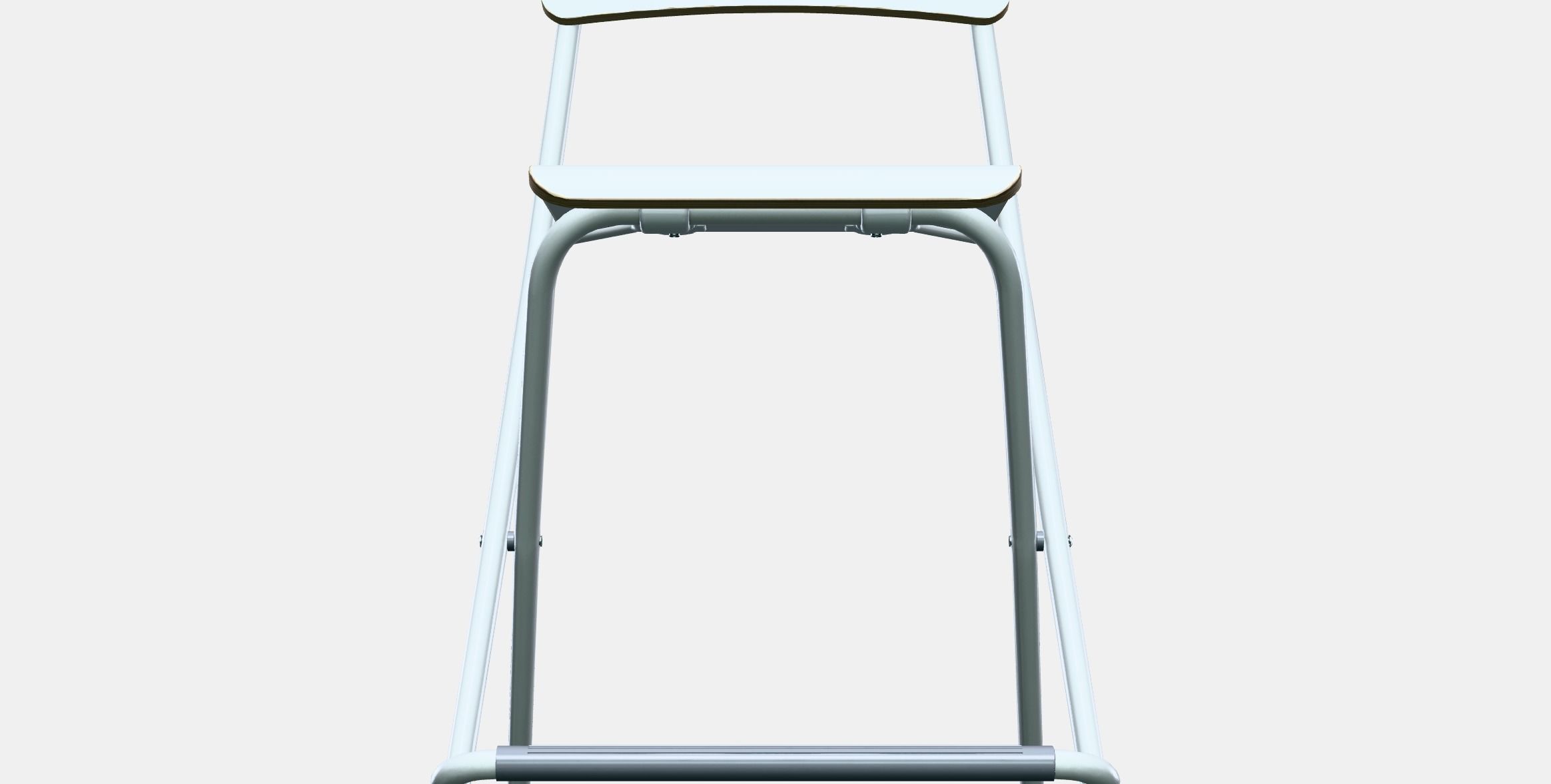 FRANKLIN Bar stool with backrest foldable Low-poly 3D model_11