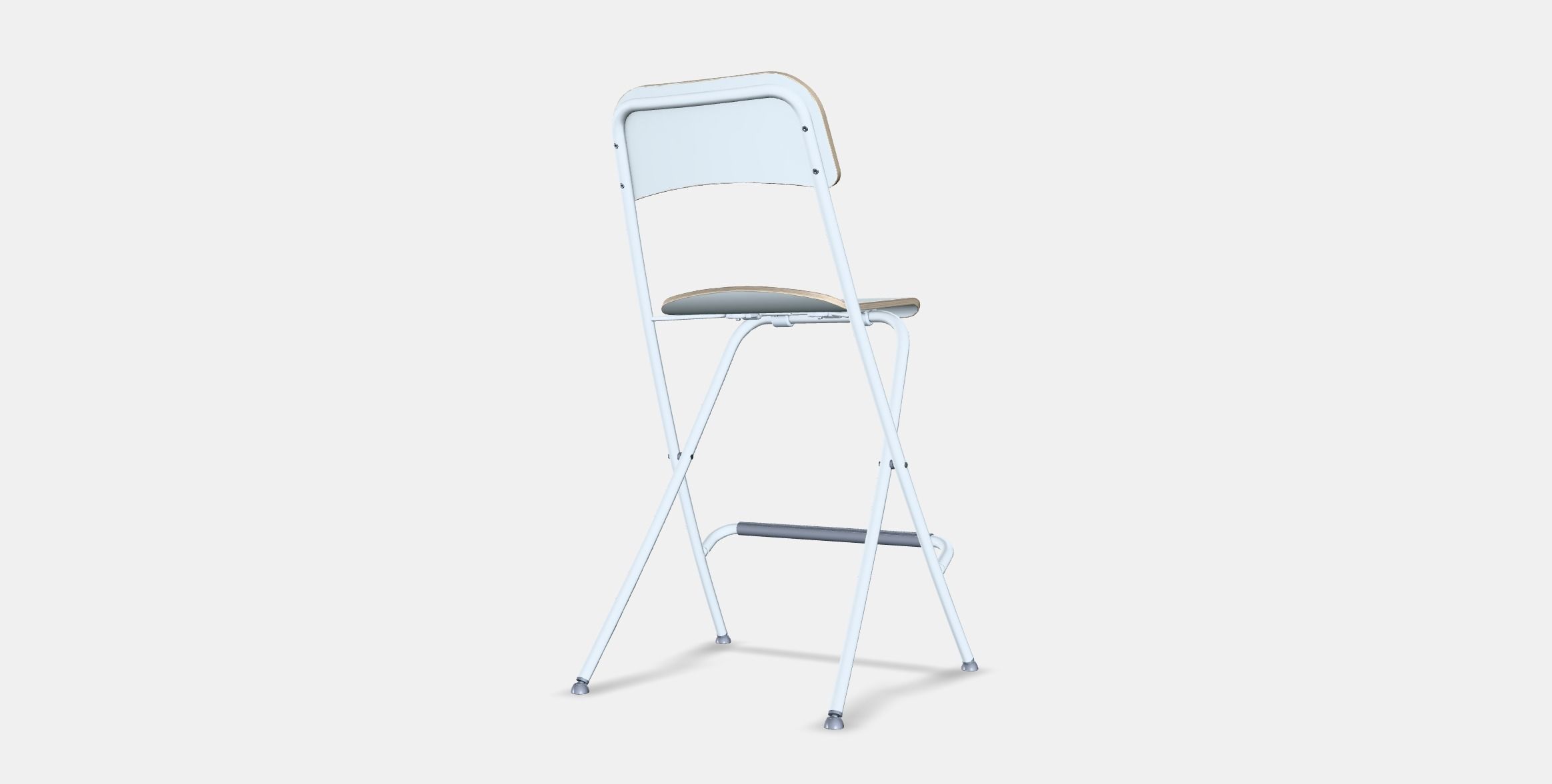 FRANKLIN Bar stool with backrest foldable Low-poly 3D model_5