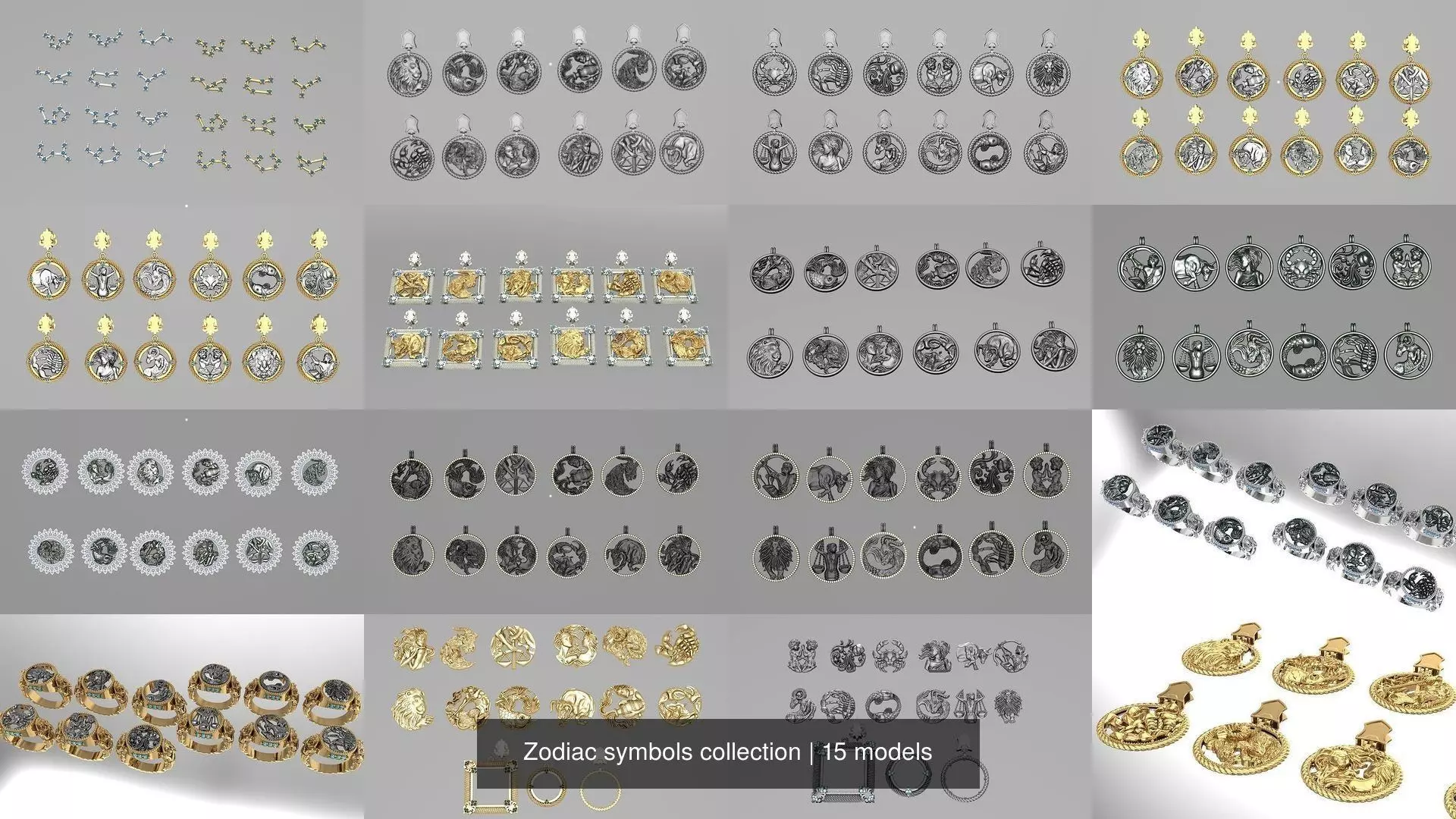 Zodiac symbols collection _0