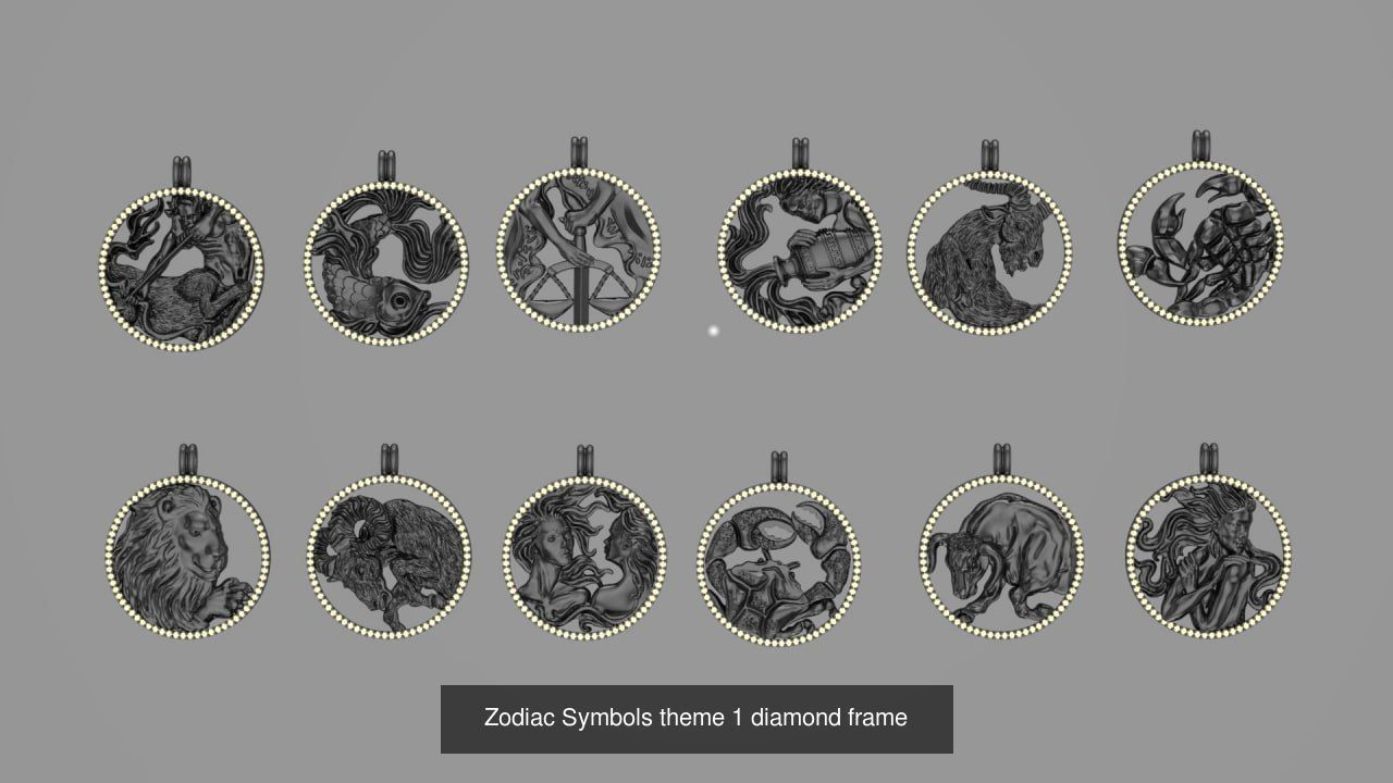 Zodiac symbols collection _10