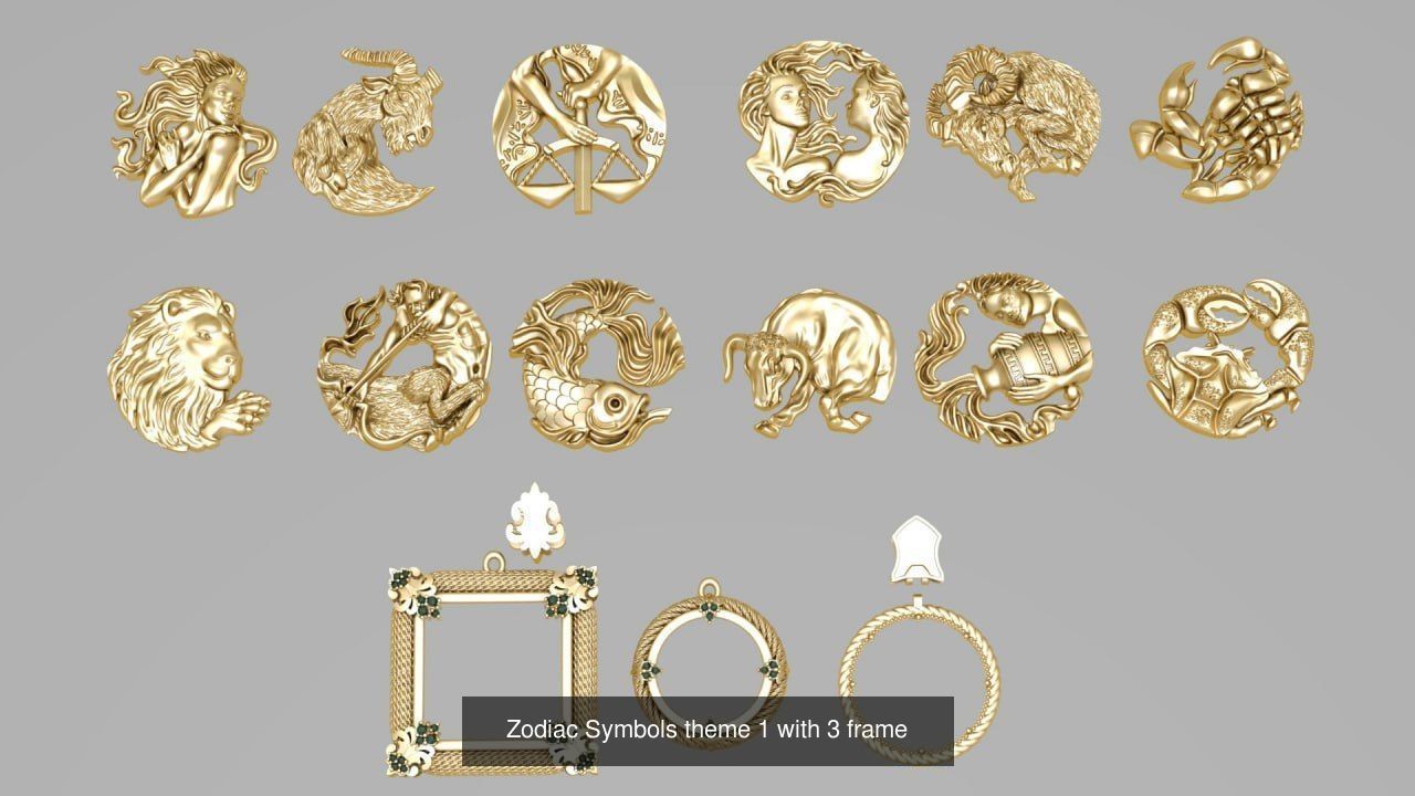 Zodiac symbols collection _14
