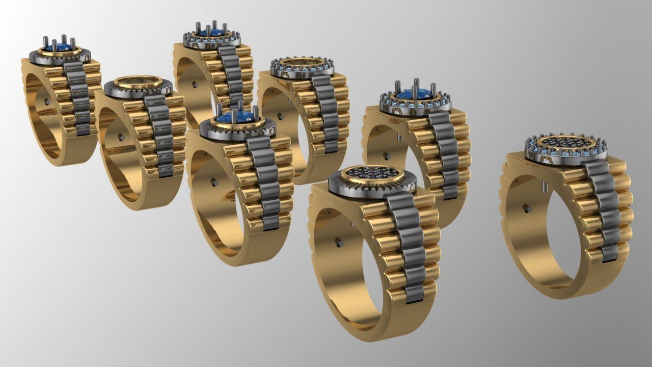 8 variation of rolex design new style 3D print model_1