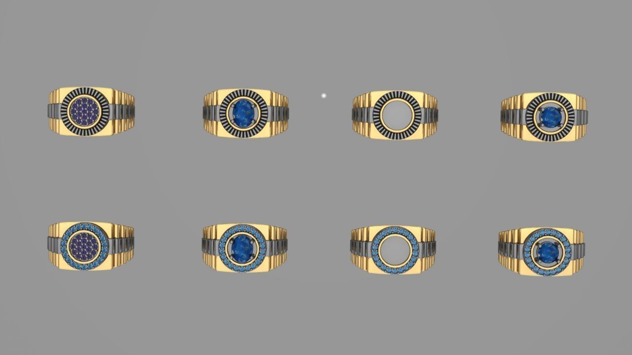 8 variation of rolex design new style 3D print model_2