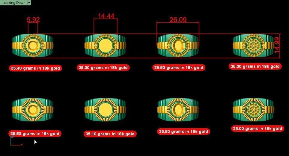 8 variation of rolex design new style 3D print model_6