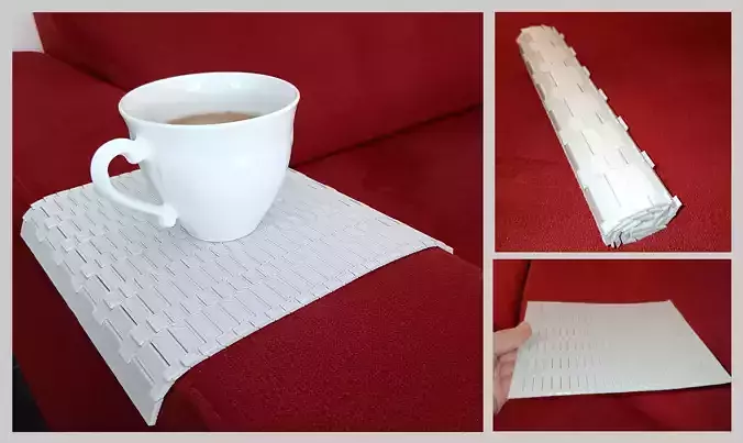 Foldable Couch Tray Sofa Table 3D print model