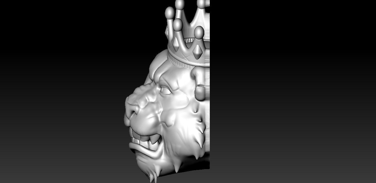 Panda Head Pendant 3D print model_4