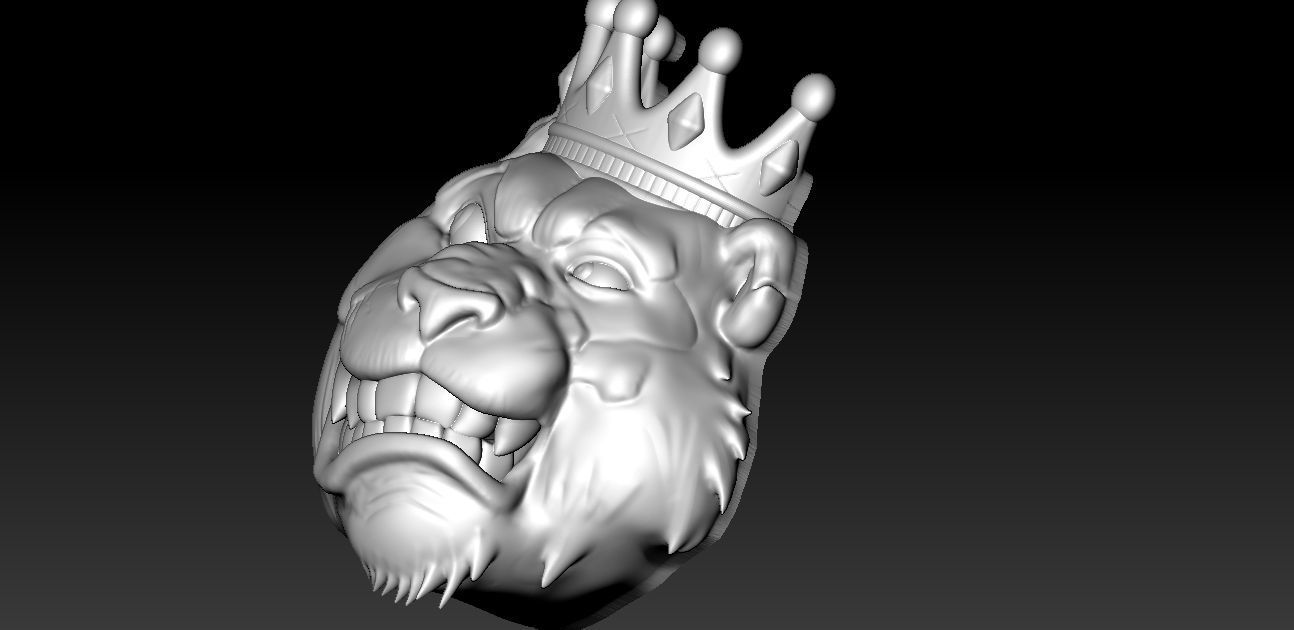 Panda Head Pendant 3D print model_3