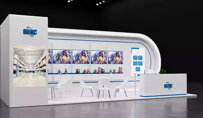 booth 8x 4 open 2 side  open 