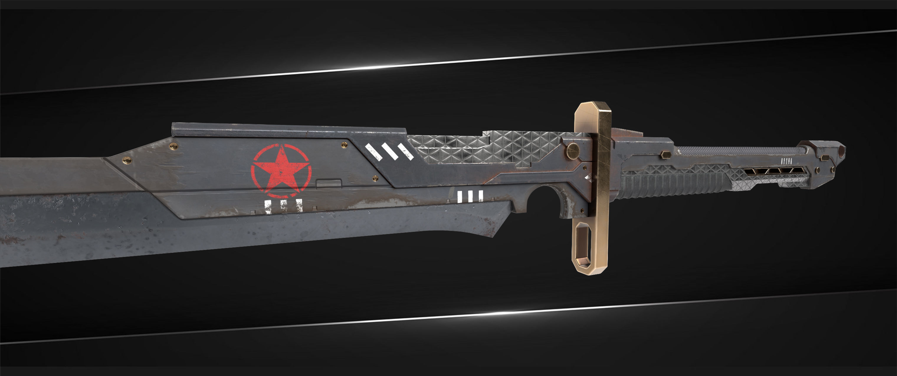 Chinese Sword 3D model_1