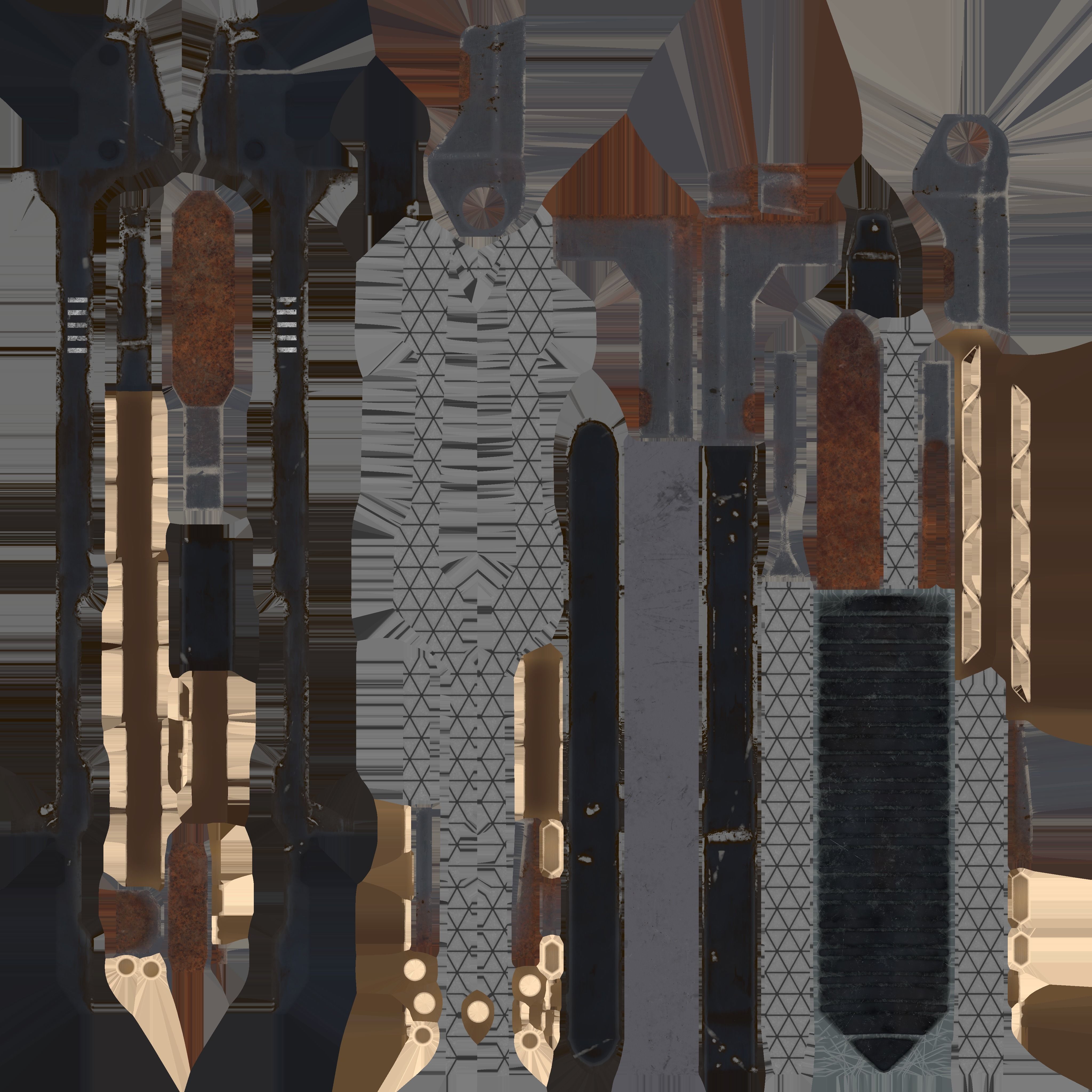 Chinese Sword 3D model_13