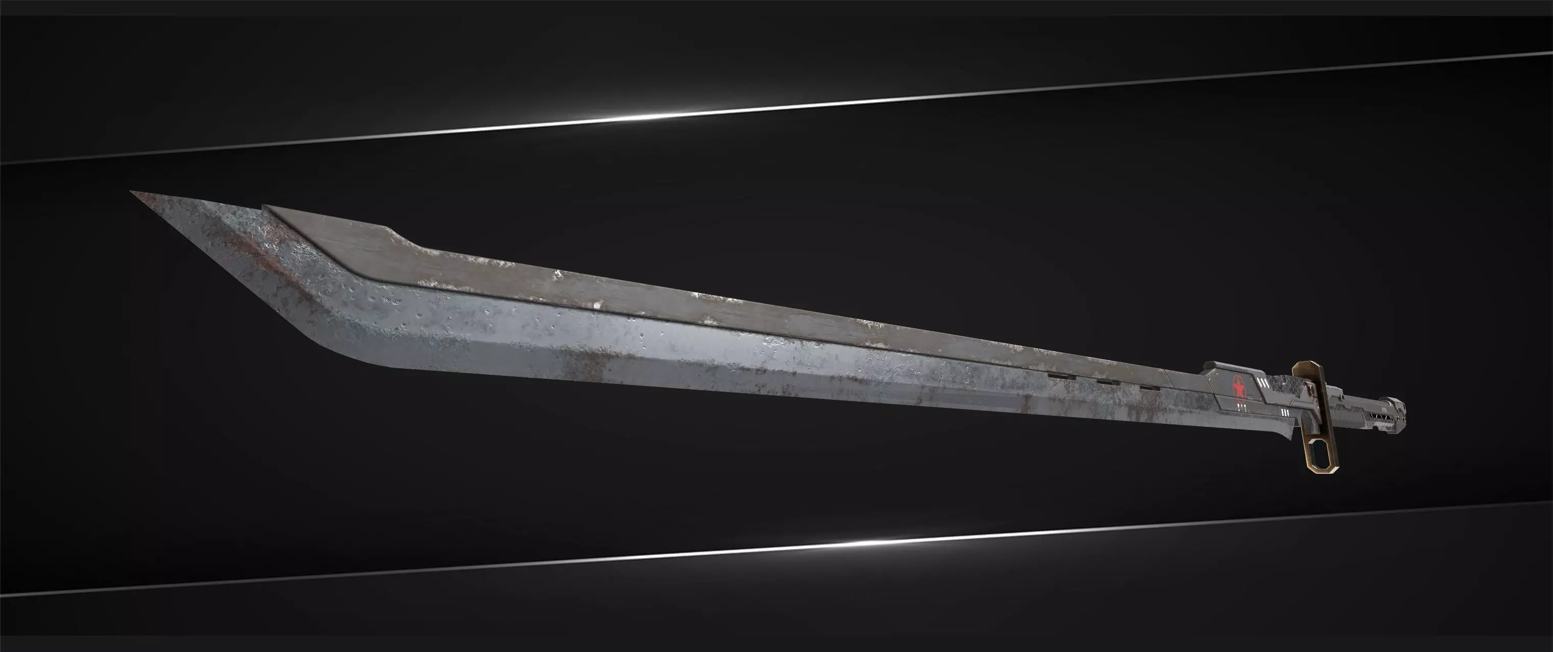 Chinese Sword 3D model_0