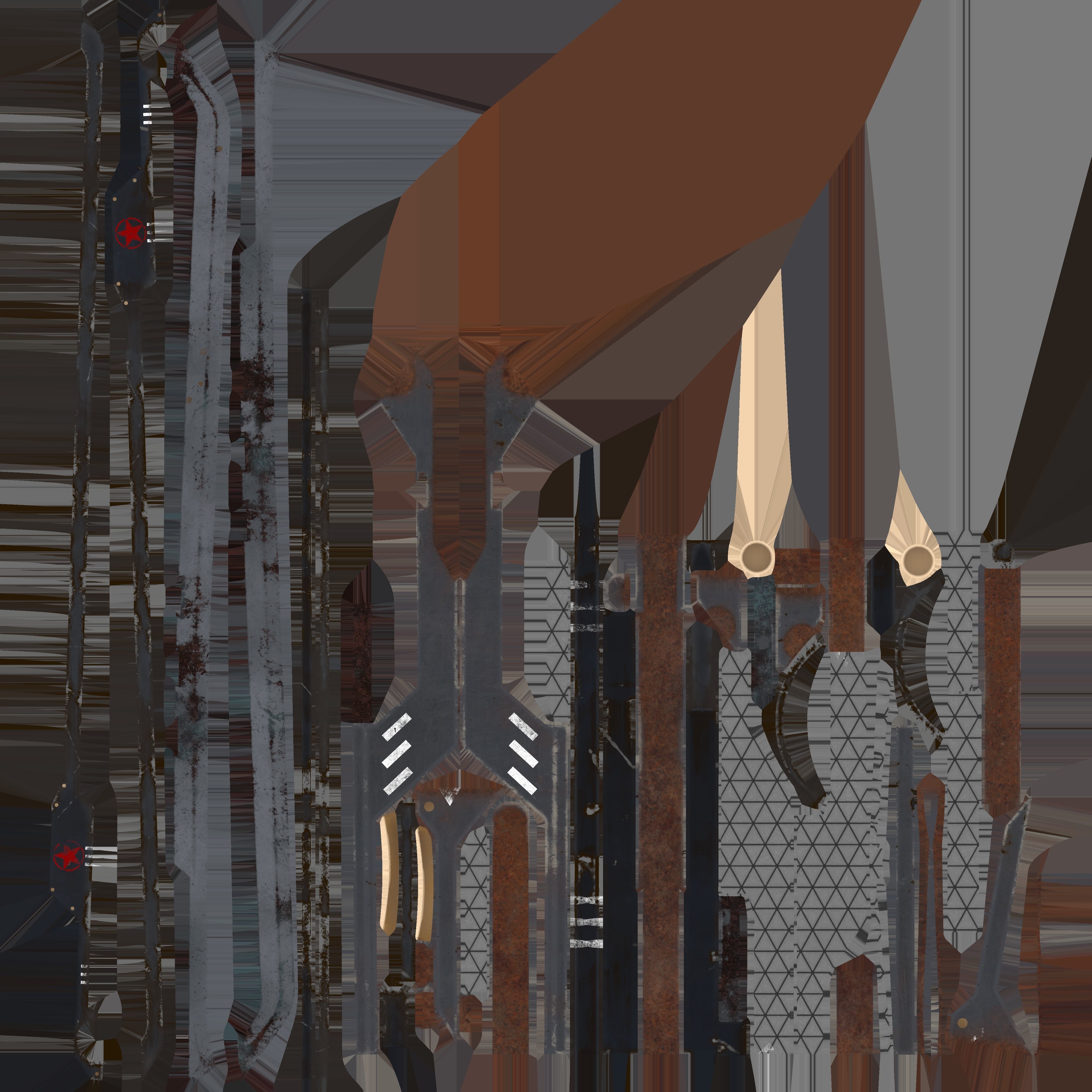 Chinese Sword 3D model_3