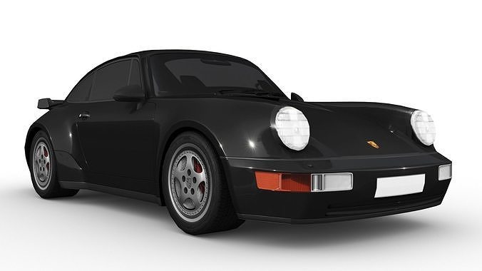 Porsche 911 964 Turbo 1993 Low-poly 3D model