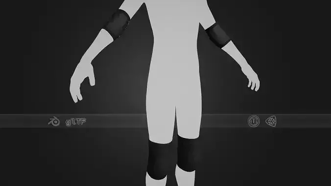 Black Knee and Elbow Pads 