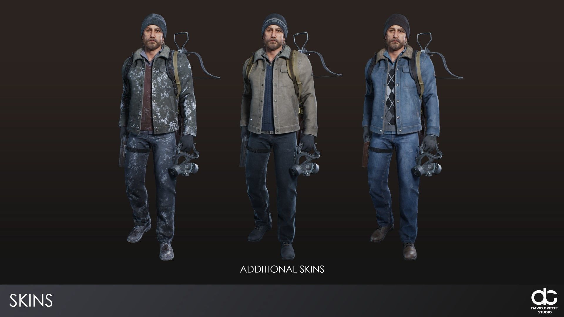 Adventure Characters Pack2- Survival Survivor RPG Shooter Action Low-poly 3D model_5